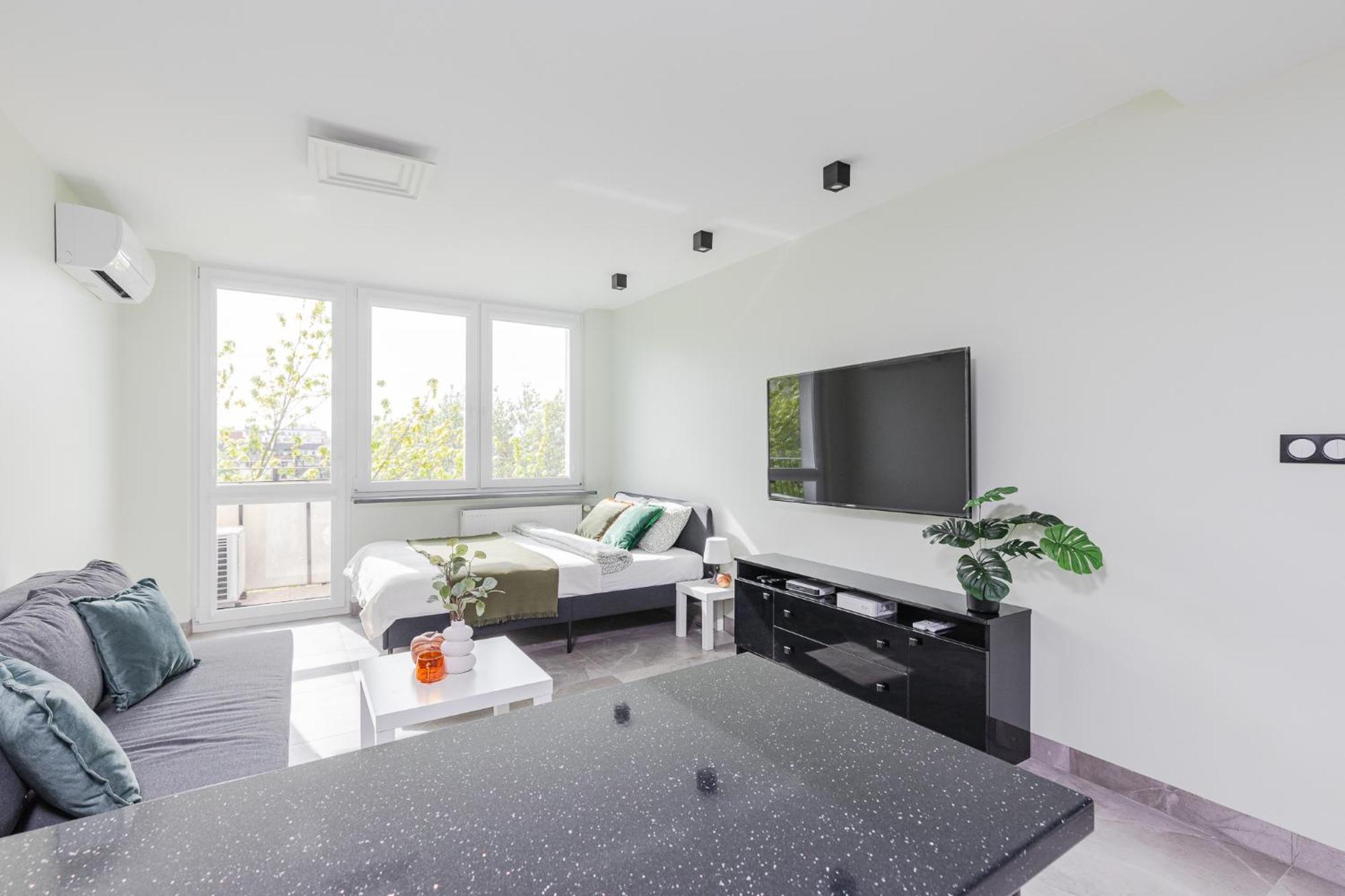 Superapart Saska 48A, Sleek 6Th-Floor Studio With Balcony & Elevator Access Βαρσοβία Εξωτερικό φωτογραφία